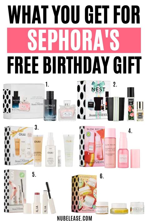 Sephora birthday presents